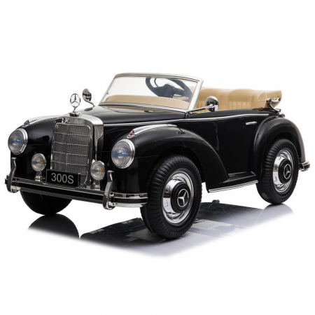 Masinute electrice copii - Masinuta Electrica de Epoca 12v Mercedes 300S Rotii din spuma Eva