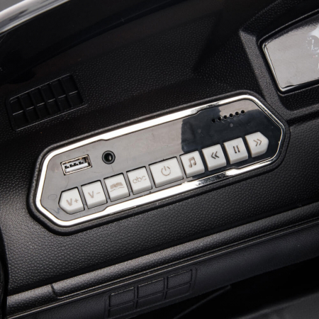 Masinuta Politie Toyota Land Cruiser 12V pentru Copii Roti EVA MP3 Scaun Piele Telecomanda [2]