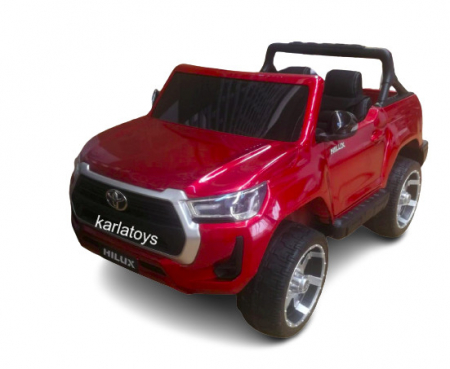 Masinute electrice copii - Masinuta Electrica  Jeep Copii 4X4 Toyota Hilux cu 2 Locuri si Radiotelecomanda