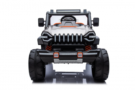 Mașinuța electrică Jeep Alb cu 2 Locuri 4x4 Radiotelecomnda [2]