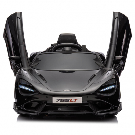 Masinuta electrica McLaren 765LT Roti din spuma si Radiotelecomanda Negru 12V [1]