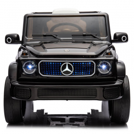 Masinuta Electrica Mercedes EQG Concept 12V Scaun Piele ECO Roti Cauciuc EVA MP3 Bluetooth Negru [3]