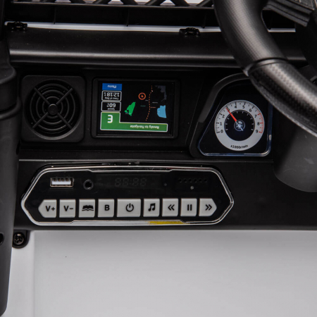 Masinute electrice 12V - Masinuta Electrica Toyota FJ Cruiser 12V Copii Roti EVA MP3 Piele Eco Bluetooth