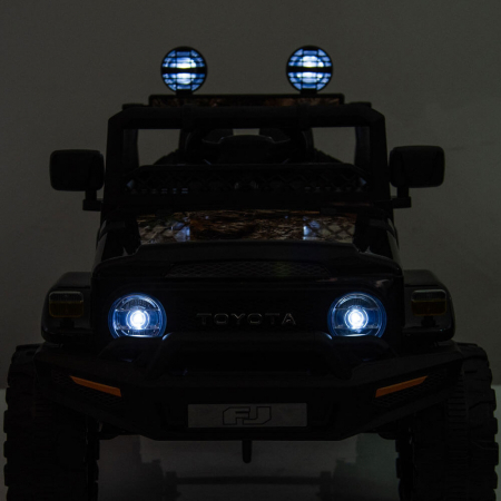 Masinuta Electrica Toyota FJ Cruiser 12V Copii Roti EVA MP3 Piele Eco Bluetooth [5]