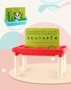 Mobilier si accesorii - Masuta 3 in 1 tip Lego Duplo 60 piese
