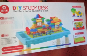 Masuta 3 in 1 tip Lego Duplo 60 piese [2]