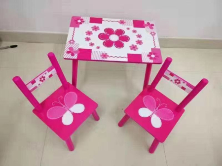 Masuta de Lemn cu 2 scaune copii cu Desene [2]