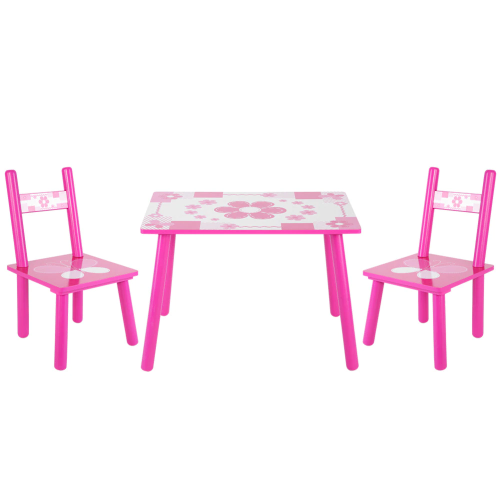 Mobilier si accesorii - Masuta de Lemn cu 2 scaune copii cu Desene