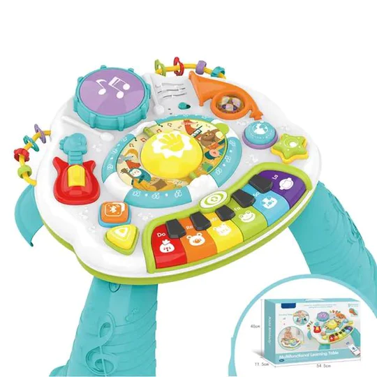 Masute de activitatii ( 9 luni +) - Masuta interactiva muzicala tip busy board bebe