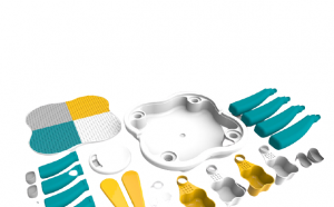 Masuta tip lego duplo cu scaun Iepuras 100 piese mari [8]