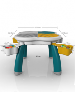 Masuta tip lego duplo cu scaun Iepuras 100 piese mari [5]