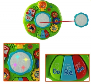 Masuta multifunctionala 2 in 1 Activitati Bebe Green Fun [3]