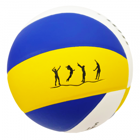 Minge Volei FLOTT, Mărime 5, PVC Laminat Albastru Galben [2]