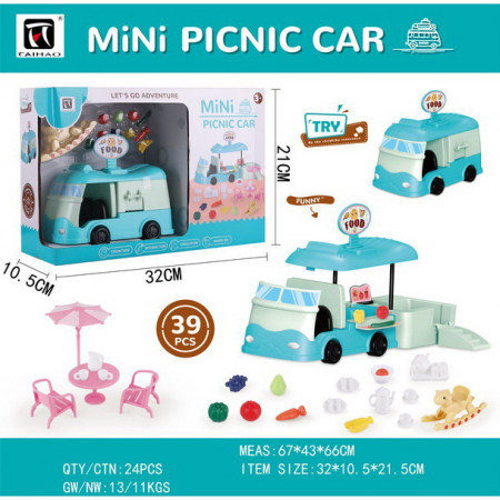 Masinute si Trenulete (3 ani+) - Mini Masinuta Picnic Car 2 in 1 Transformabila