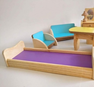 Set Mobilier din lemn pentru papusi dora [4]