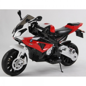 Masinute electrice copii - Motocicleta Bmw 12 v cu roti ajutatoare pentru copii