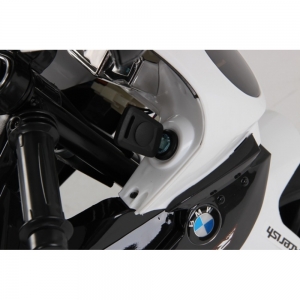 Masinute electrice copii - Motocicleta Bmw 12 v cu roti ajutatoare pentru copii