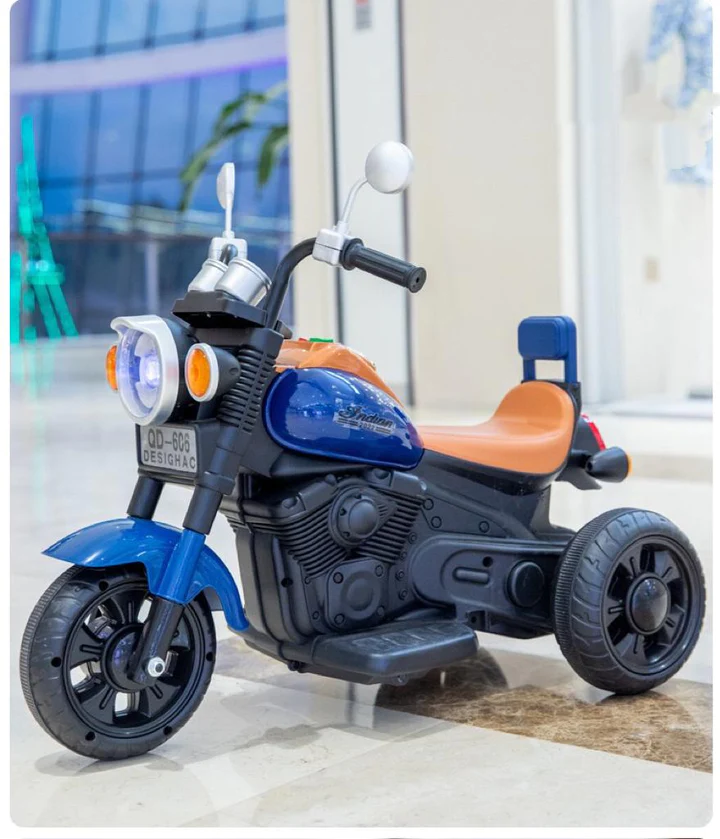 Masinute electrice copii - Motocicletă Electrică pentru Copii Reîncărcabilă cu Baterie Albastru