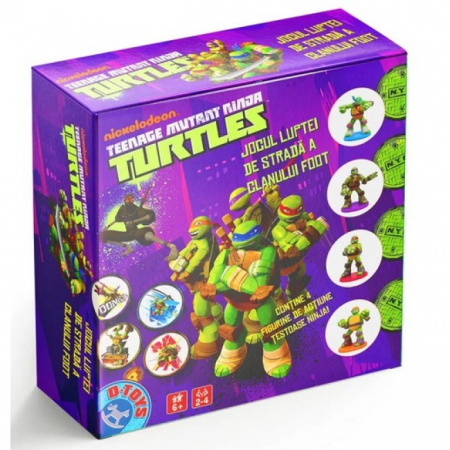 Jocuri de societate - Jocuri interactive (3 ani +) - Joc de societate cu Țestoasele Ninja D-toys