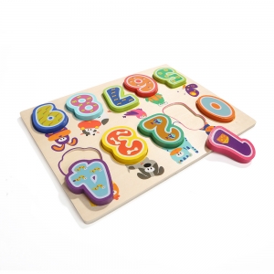 Puzzle din Lemn Numere 3D Topbright [1]