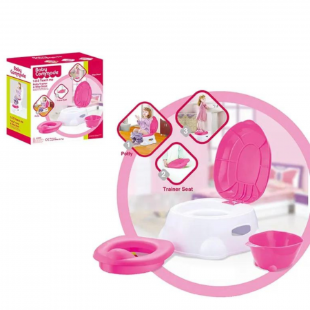 Accesorii Baie copii - Olita copii, scaunel si reductor Commode - Roz