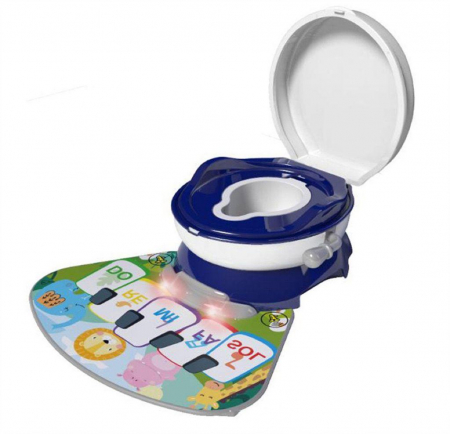Accesorii Baie copii - Olita cu Reductor și Covoraș Muzical Albastru