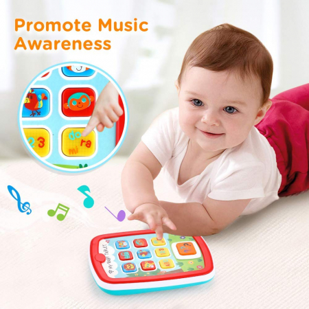 Jucarie interactiva cu Lumini si sunete Prima mea Tableta Hola toys [2]