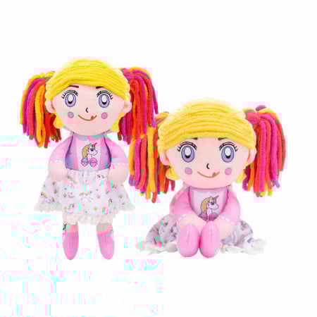 Papusa de Plus Unicorn Reversibila Soozy cu Par Lung – 39 cm [4]