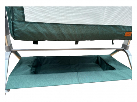 Patut Verde Co-Sleeper Electric cu Functie de Leganat, Telecomanda, Carusel [12]