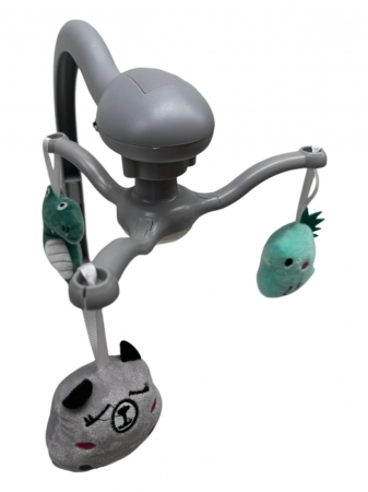 Patut Verde Co-Sleeper Electric cu Functie de Leganat, Telecomanda, Carusel [2]