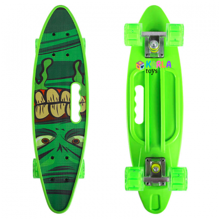 Articole si jucarii exterior - Penny Board Portabil cu Roti cu Lumina si desene