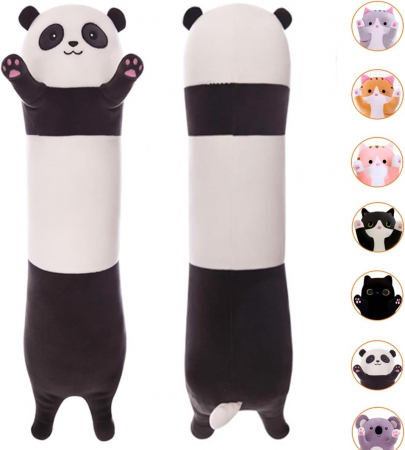 Jucarii din Plus - Mascote din Plus(3 ani +) - Perna Lunga de Plus cu Panda - 40 cm