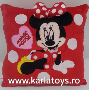 Jucarii din Plus - Mascote din Plus(3 ani +) - Pernuta Minnie Mouse 3d  Mickey Mouse