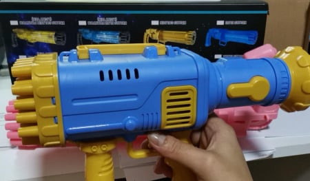 Jucării exterior - Pistol Baloane de sapun cu Acumulator Bazooka Bubble Gun