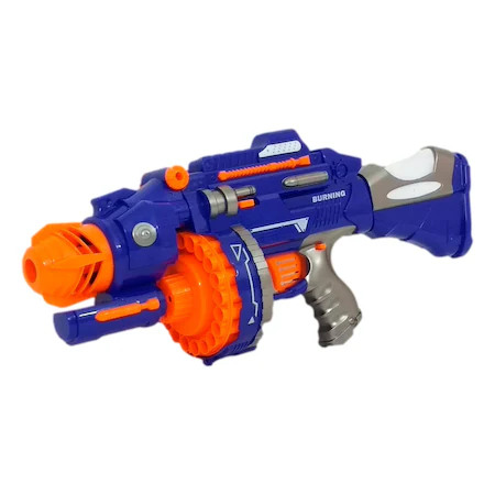 Pusti, Pistoale, Arcuri de jucarie - Pistol mitraliera cu gloante din burete, pentru copii