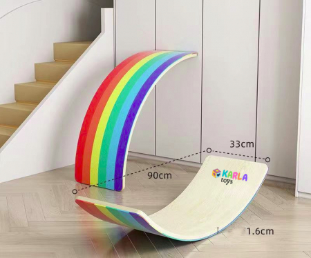 Jocuri - Placa Balansoar de Echilibru din Lemn Balance Board