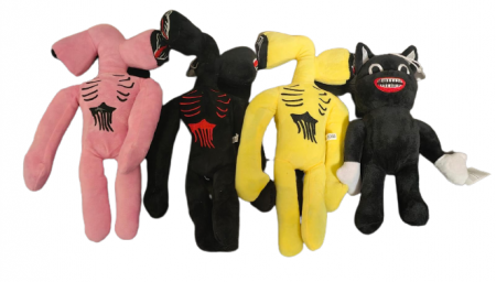 Plus Siren Head Cartoon Cat Luptatori set 4 plusuri [1]