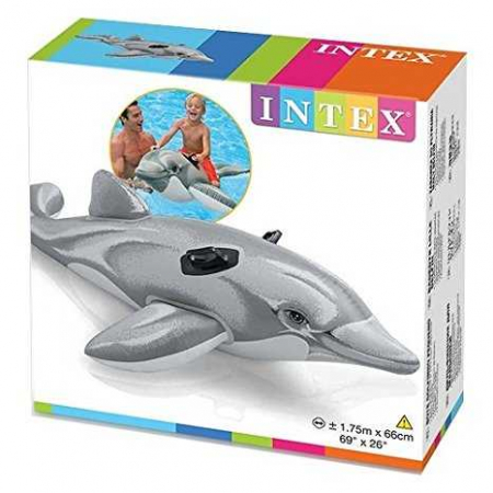 Pluta saltea Gonflabila Copii cu manere Delfin Intex [1]