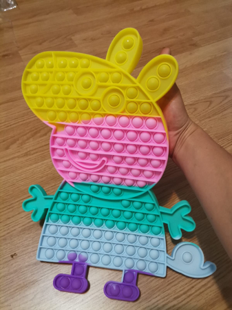 Pop It - Pop It Peppa Pig Purcelusa Jumbo joc antistres din silicon