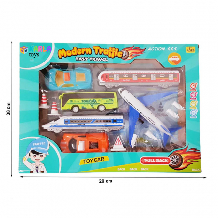 Set Jucarii Masinute Vehiocle Trafic [2]
