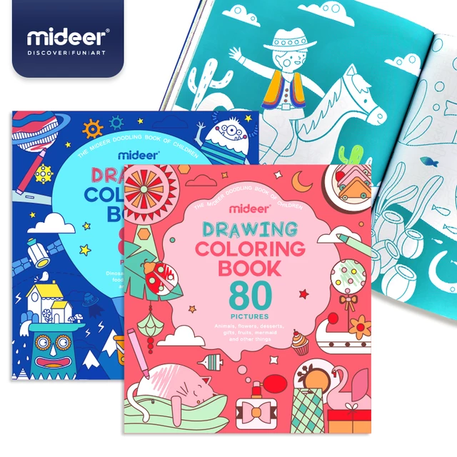 Cartea de colorat Prima mea Carte de Colorat Mideer Pink [6]