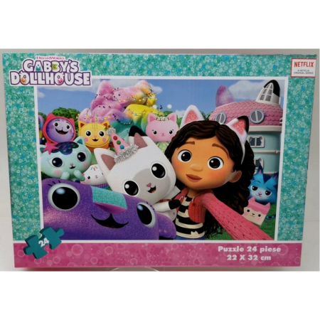 Jucarii Copii - Puzzle 24 piese Gabby's doll House