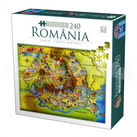 Jocuri puzzle( 2 ani +) - Puzzle 240 piese Romania