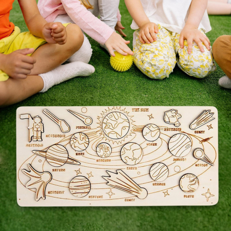 Puzzle din Lemn Incastru Sistemul Solar [2]