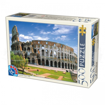 Jocuri creative (3 ani +) - Puzzle Colosseum, Roma, 500 piese