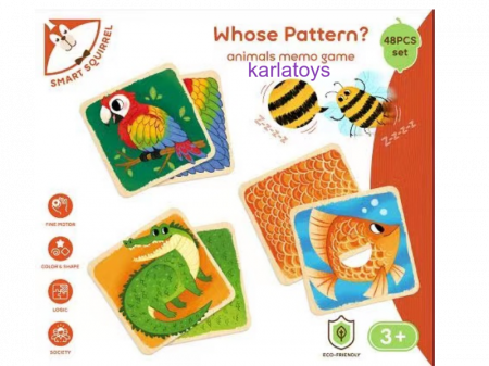 Jucarii din lemn si Montessori - Puzzle Lemn Potrivire Animale Joc Educativ Cognitiv Montessori