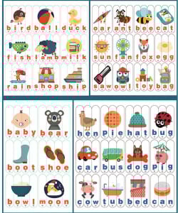 Set Puzzle betisoare creative cuvinte in engleza si imagini 54 de modele [2]