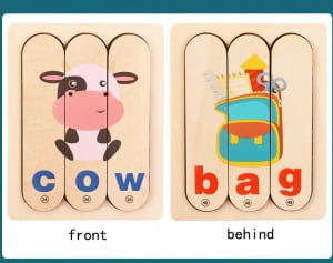 Set Puzzle betisoare creative cuvinte in engleza si imagini 54 de modele [5]