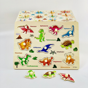 Set 2 Puzzle din Lemn cu maner incastru [11]