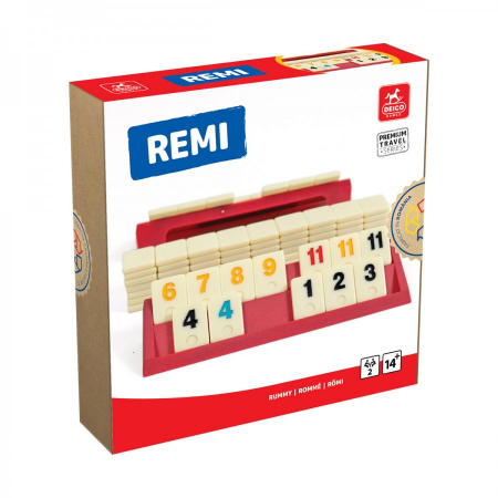 Jucarii din lemn si Montessori - Remi - Editie Travel  Joc de Societate Compact pentru Calatorii